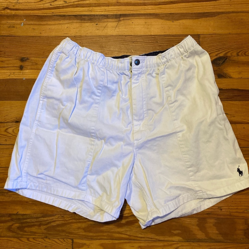 Ralph Lauren white tennis shorts